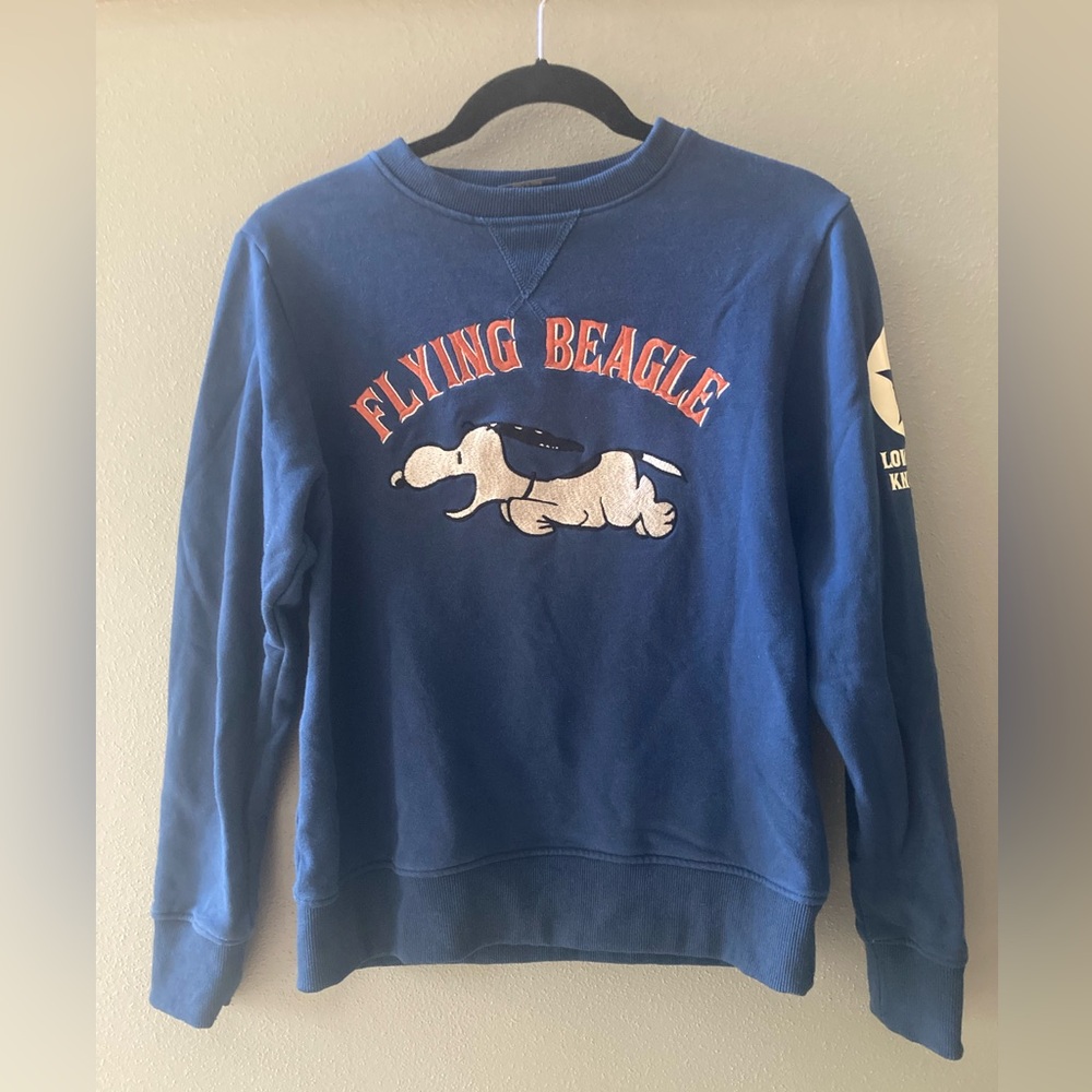 DISCONTINUED - Vintage Peanuts from Japan - Snoopy Flying Beagle Sweatshirt